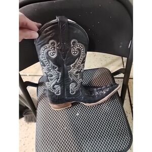 Pistolero Boots Leather & Caymen Alligator Cowboy Boots Women's Size 6